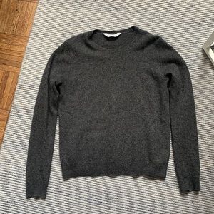 Everlane Gray Cashmere Crewneck Sweater Small